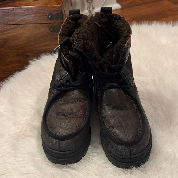 Canterbury New Zealand Men Brown Sheepskin Wool Lined Boot Size EU 42 pre-owned main image 5